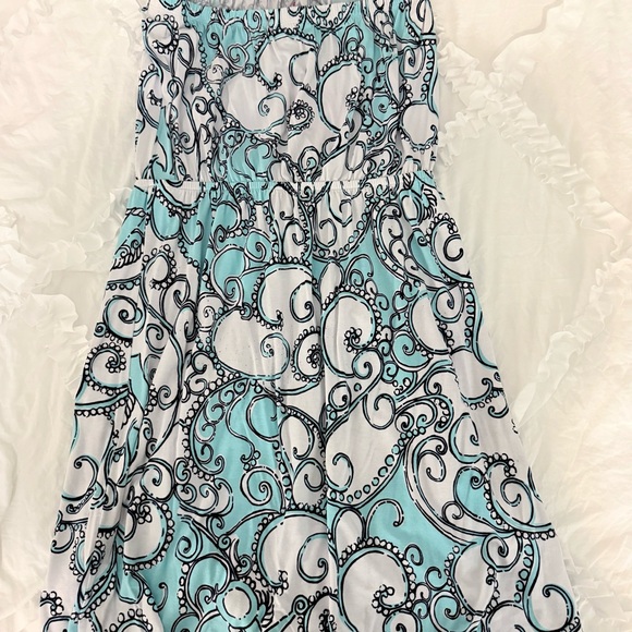 Lilly Pulitzer Blue and Black Swirl Dress - Picture 2 of 2